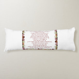 Psalm 11, Scripture, Bible Verse, Body Pillow