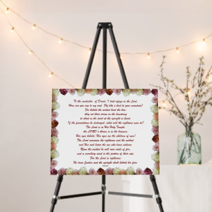 Psalm 11, Scripture, Bible Verse, Foam Board