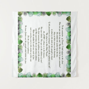 Psalm 11 Scripture Design for Verse Art Tapestry