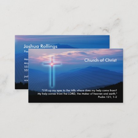 Psalm 121; 1-2 | Christian Business Card