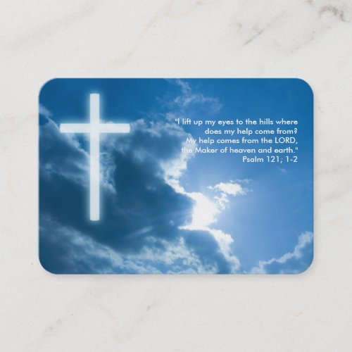 Psalm 121 1_2 _ Christian Business Card