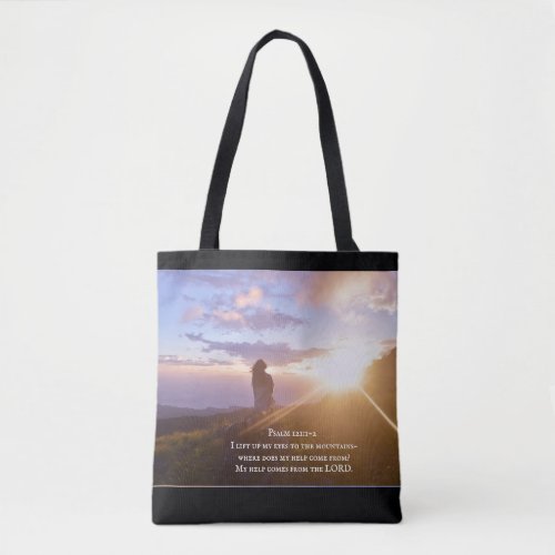 Psalm 1211_2 My help comes from the LORD Tote Bag