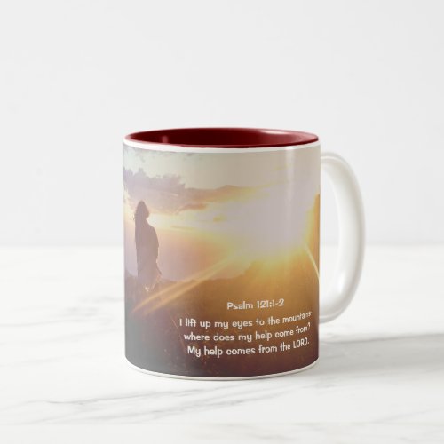 Psalm 1211_2 My help comes from the LORD Two_Tone Coffee Mug