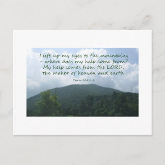 Psalm 121:1-2 postcard