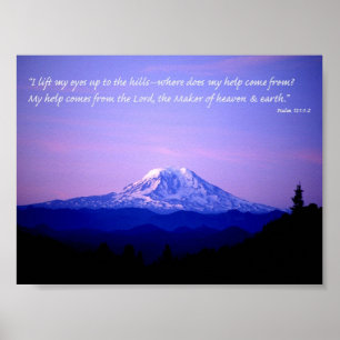 Psalm 121:1-2 poster