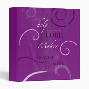 Psalm 121:2 3 ring binder