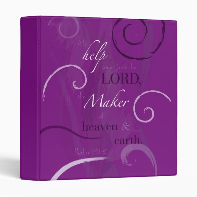 Psalm 121:2 3 ring binder (Front/Spine)