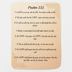 Psalm 121  baby blanket