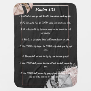 Psalm 121 baby blanket
