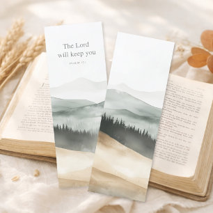Psalm 121 Bible Verse Nature Bookmarks