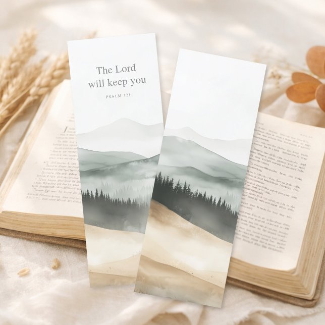 Psalm 121 Bible Verse Nature Bookmarks (Creator Uploaded)