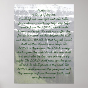 Psalm 121 Birdwoman Falls GNP Poster