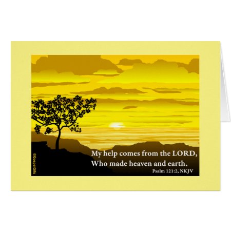 Psalm 121 Blank Note Card