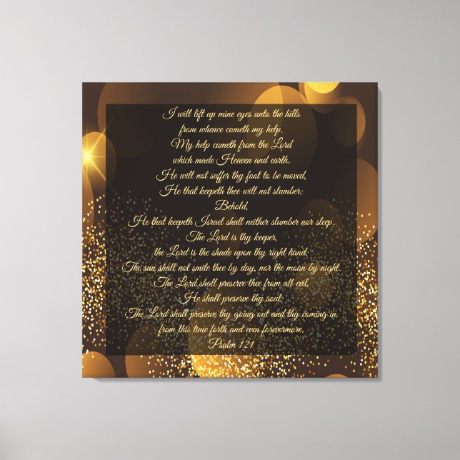 Psalm 121  canvas print (Front)