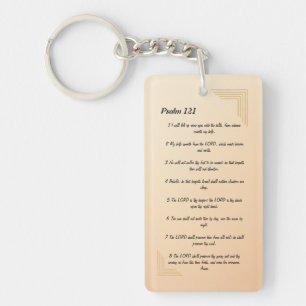 Psalm 121 keychain