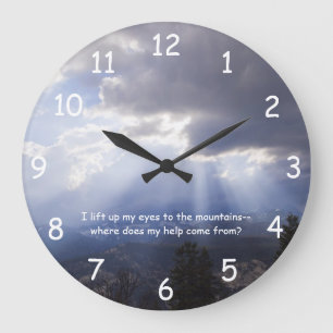 Psalm 121 large clock