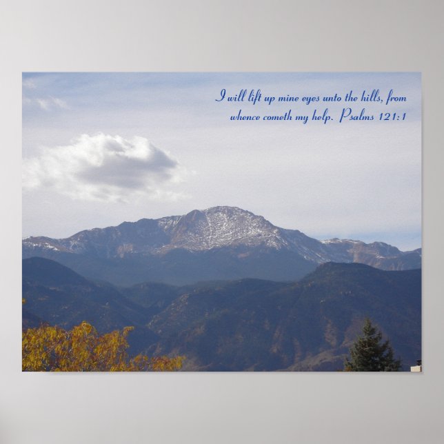 Psalm 121 Pikes Peak poster (Front)