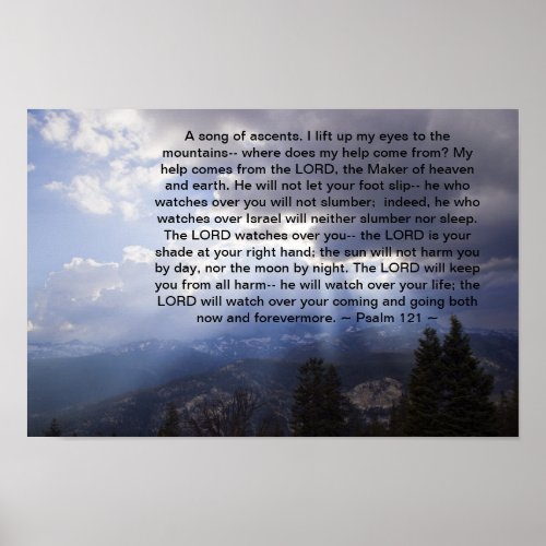 Psalm 121 poster