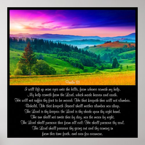 Psalm 121 Poster