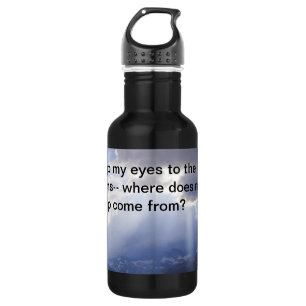Psalm 121 stainless steel water bottle