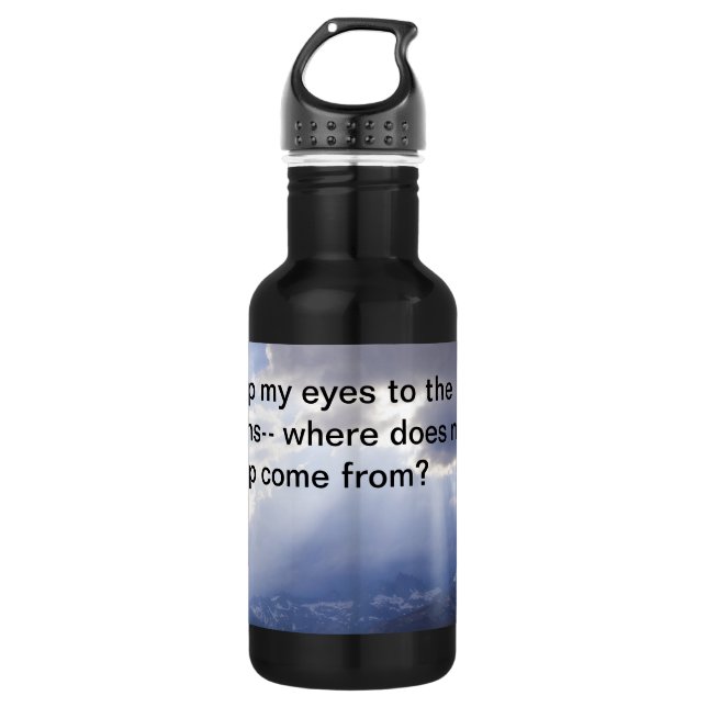 Psalm 121 stainless steel water bottle (Front)