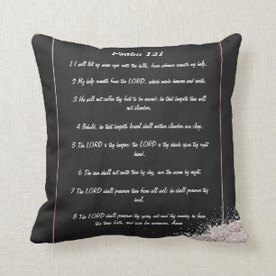 Psalm 121  throw pillow