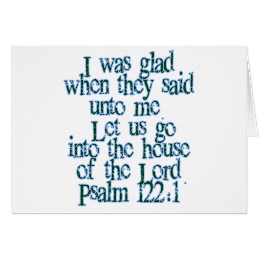 Psalm 122:1 cards (Front Horizontal)