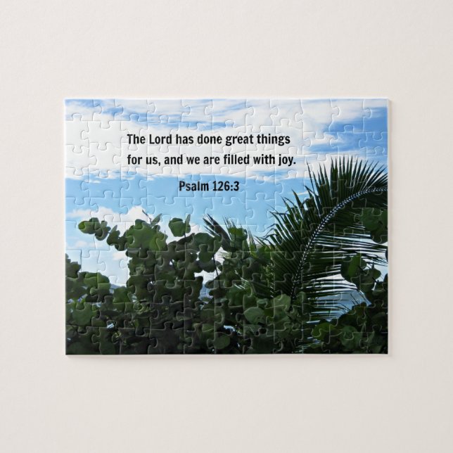 Psalm 126:3 The Lord has done great things... Jigsaw Puzzle (Horizontal)