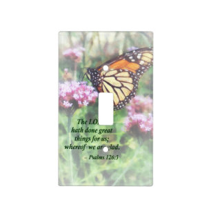 Psalm 126 3 The LORD hath done great things Light Switch Cover