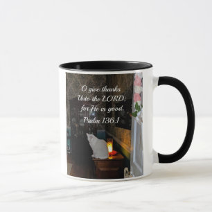 Psalm 136:1 O give thanks unto the Lord Mug