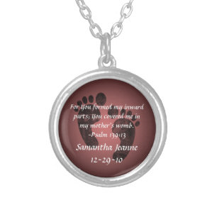 Psalm 139:13 Christian Baby Personalized Pendant