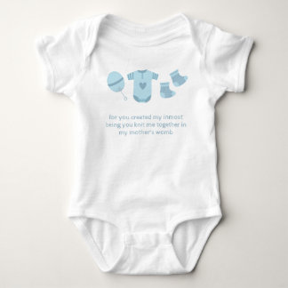 Psalm 139:13 For you created my innermost being Baby Bodysuit