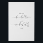 Psalm 139:14 Canvas Print<br><div class="desc">Psalm 139:14 - I will praise You,  for I am fearfully and wonderfully made; Marvellous are Your works,  And that my soul knows very well.</div>