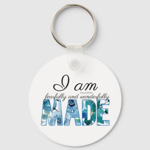 Psalm 139:14 Fearfully & Wonderfully Made Keychain