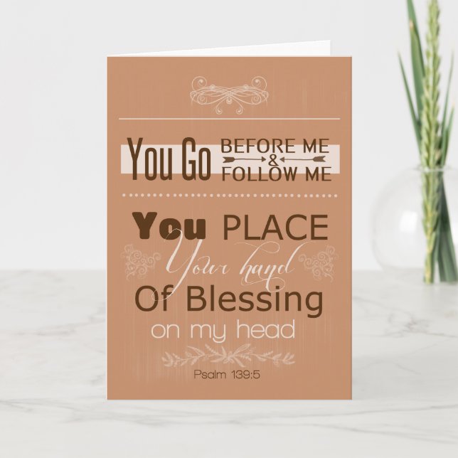Psalm 139:5 Greeting Card (Front)