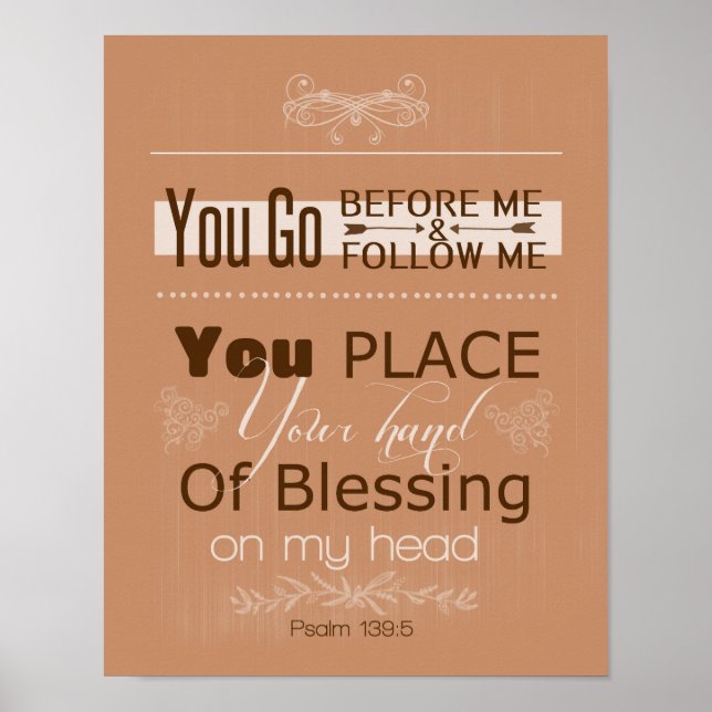 Psalm 139:5 Poster (Front)