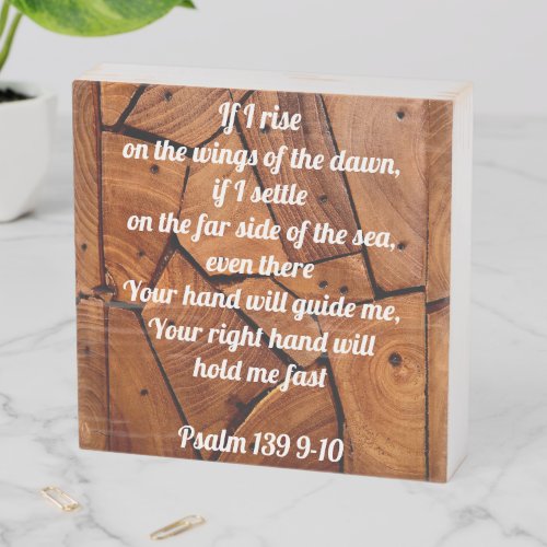 Psalm 139 9_10 birch wood box sign