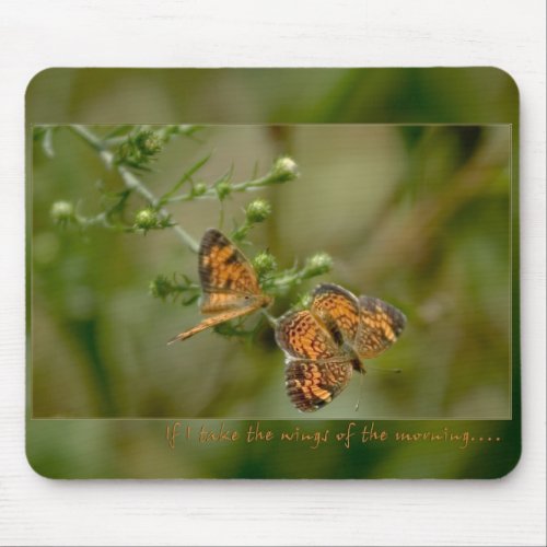Psalm 1399 _10 If I rise on the wings of morning Mouse Pad