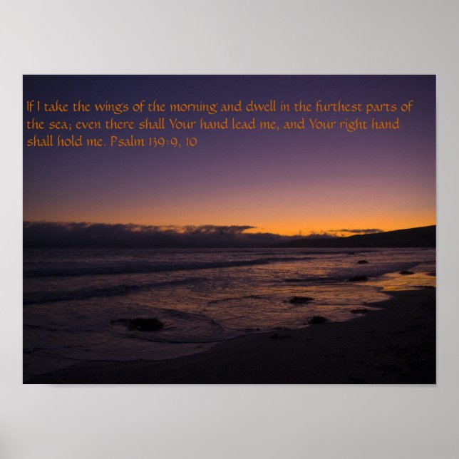 Psalm 139: 9-10 poster (Front)