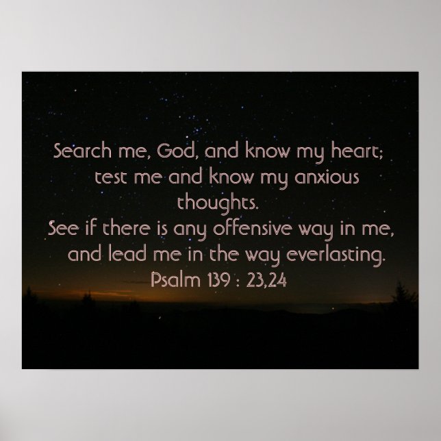 psalm 139 poster (Front)