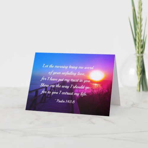 Psalm 1438 Word of Your unfailing Love Scripture Card
