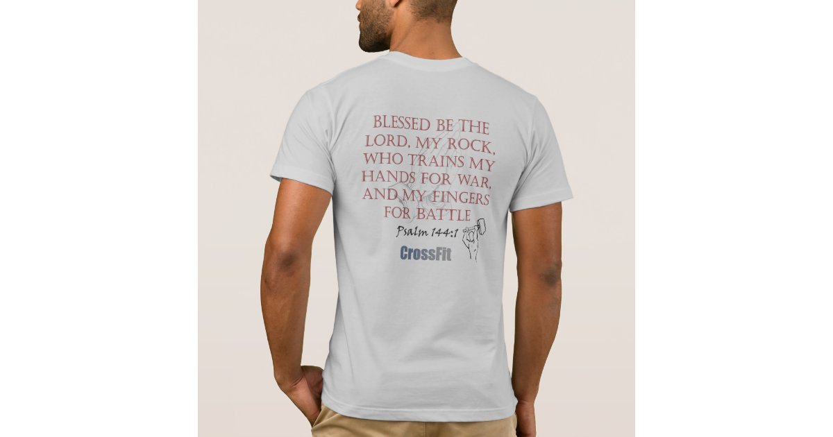 Psalm 144:1 on Back T-Shirt | Zazzle