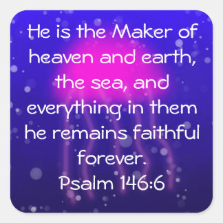 Psalm 146:6 Pink Jellyfish Sticker