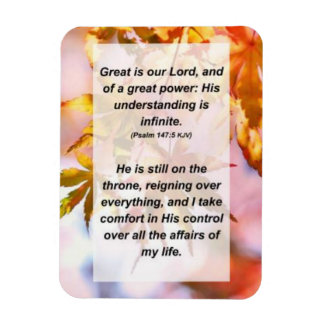 Psalm 147:5 Great is our Lord, and of a great powe Magnet