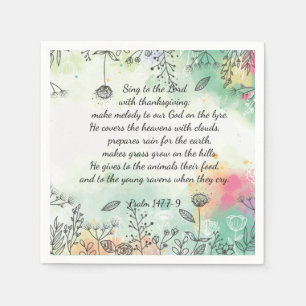 Psalm 147 napkins