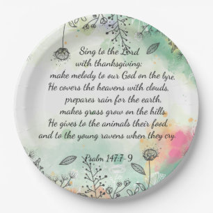 Psalm 147  paper plates