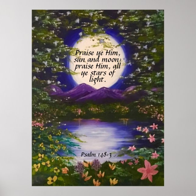 Psalm 148:3  poster (Front)