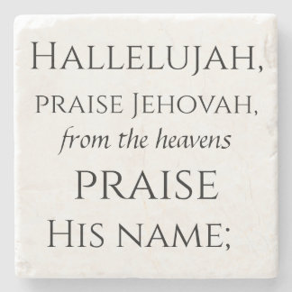 Psalm 148 stone coaster 1/6