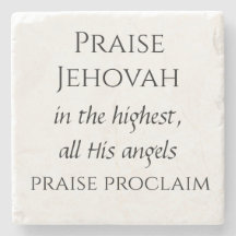 Psalm 148 stone coaster 2/6