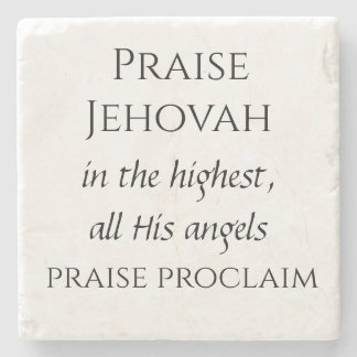 Psalm 148 stone coaster 2/6